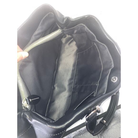 COACH 14425 LARGE BLACK PEBBLED LEATHER HANDBAG - Picture 11 of 14